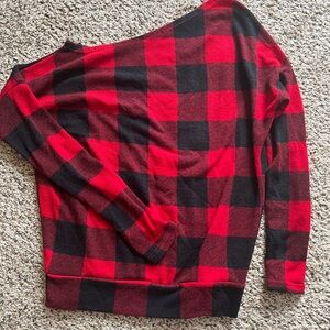 Slouchy one shoulder top